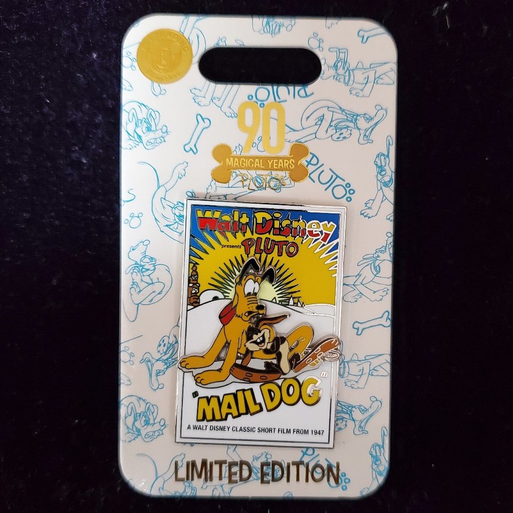 Disney Pluto Mail Dog 90th Anniversary LE Pin